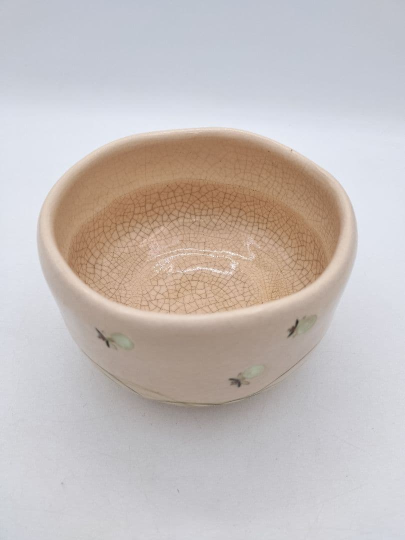 c664 茶碗 白楽 蛍火(闇光) 桂窯 伊東桂楽 木箱 茶道具 古物 2025