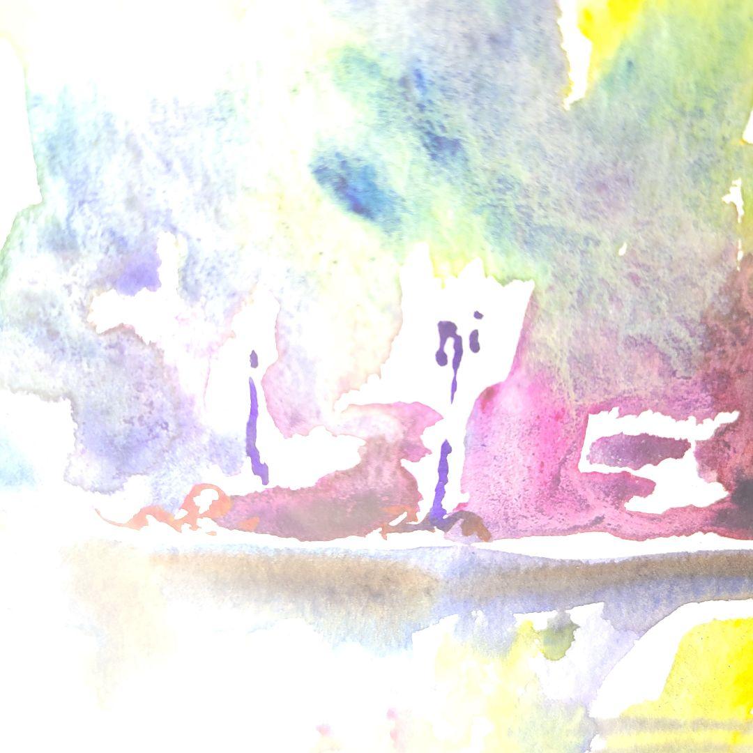 ベルナー(ハインツ・ヴェルナー)水彩画 3738 原画 直筆サイン 百貨店取扱