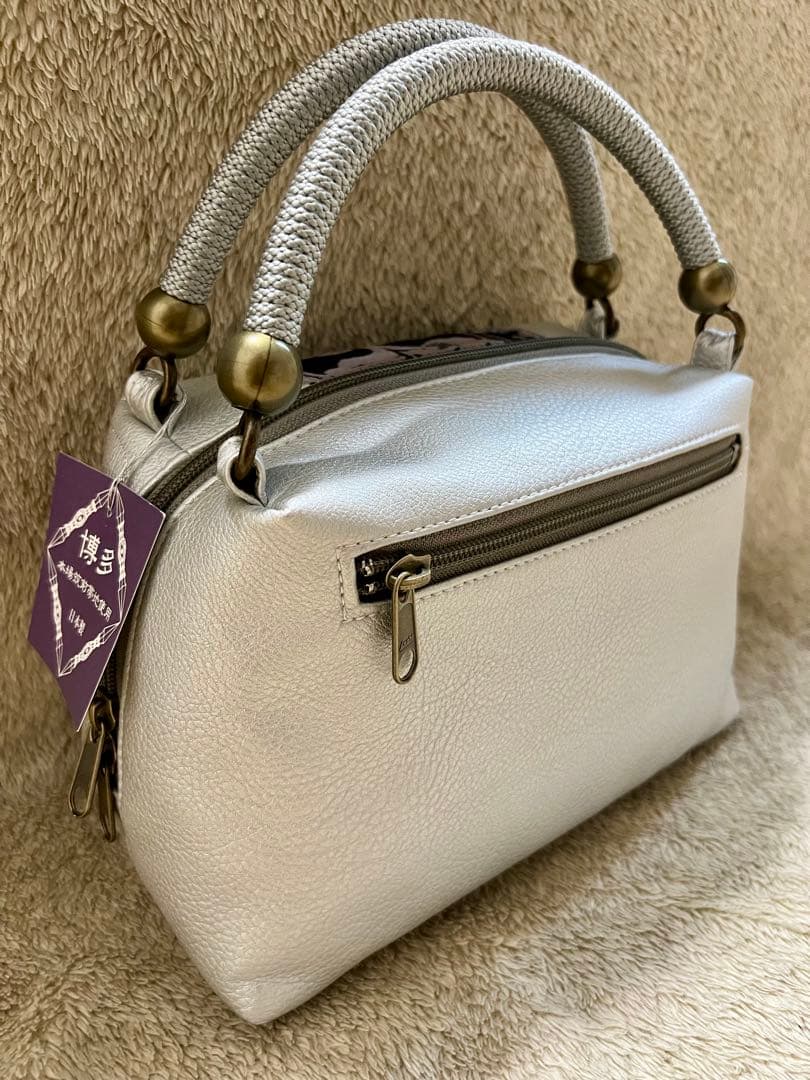 和装バッグ　博多織 花柄　未使用