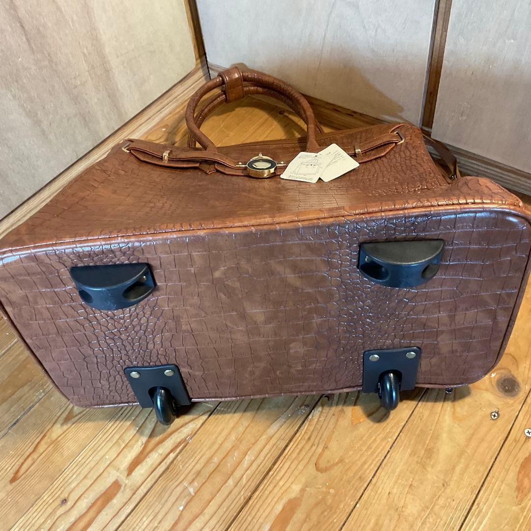 新品 未使用 COOCO クーコ キャリーカート キャリーバッグ クロコ 型