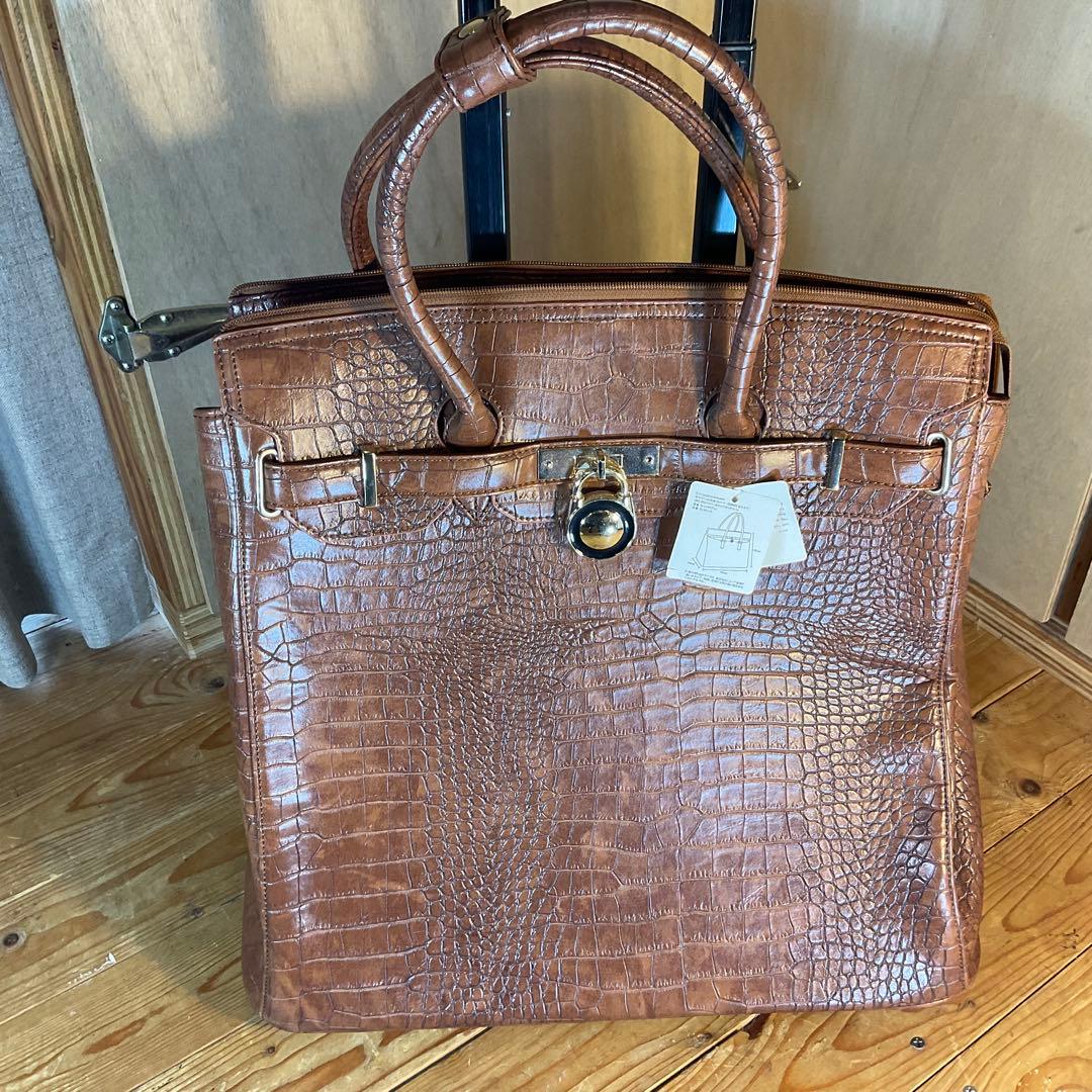 新品 未使用 COOCO クーコ キャリーカート キャリーバッグ クロコ 型