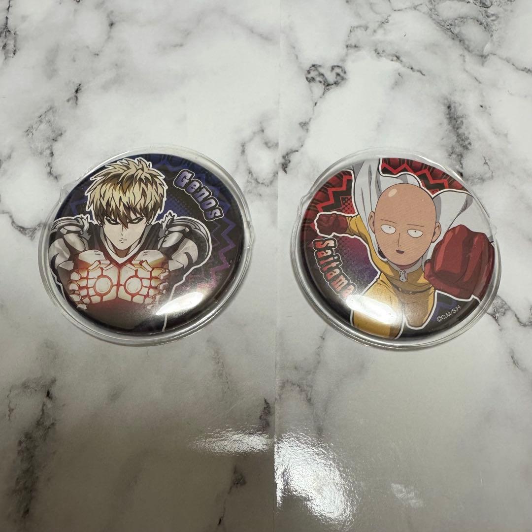 ワンパンマン 缶バッジ サイタマ ジェノス - メルカリ