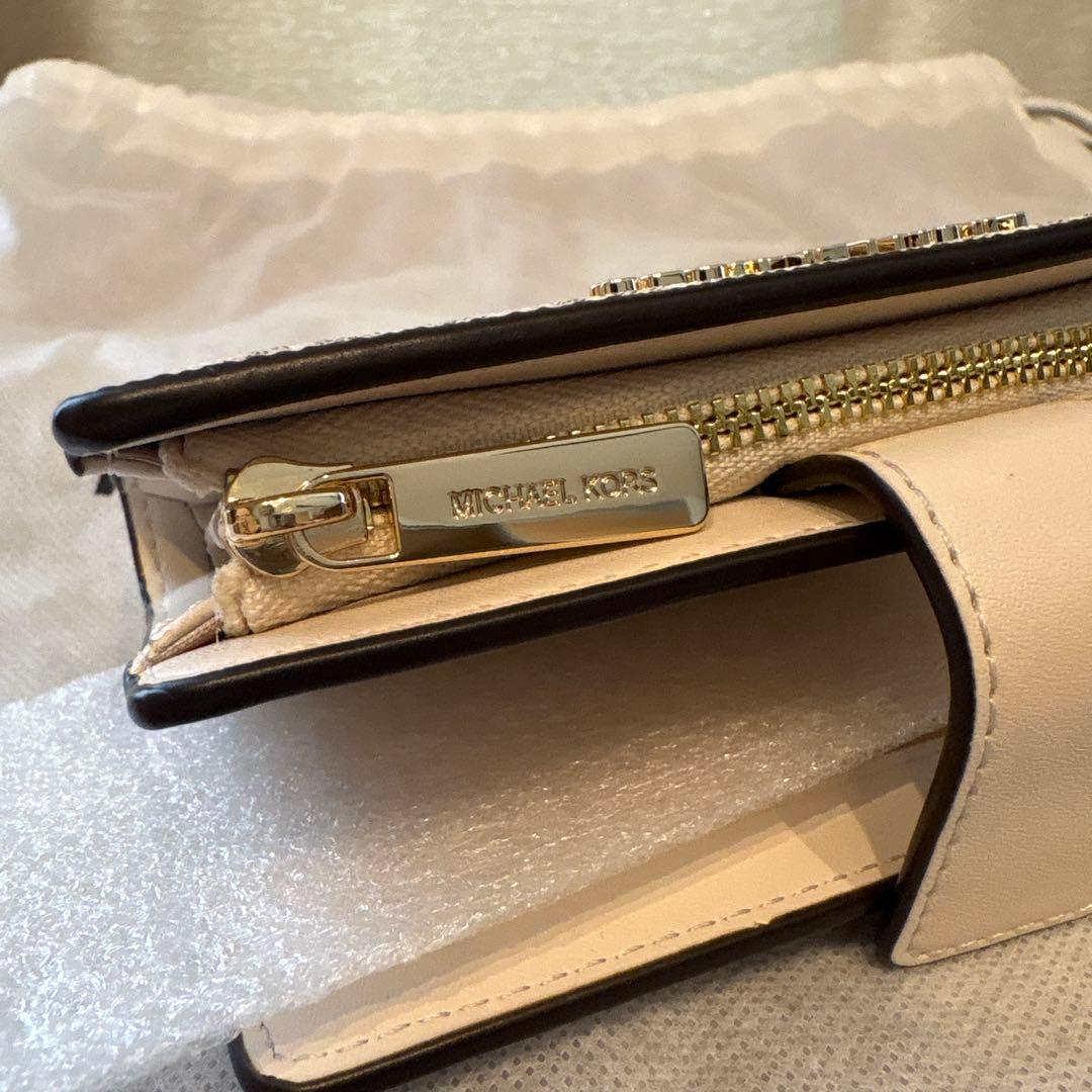 MICHAEL KORS ブラウン ショルダーバッグ、二つ折り財布