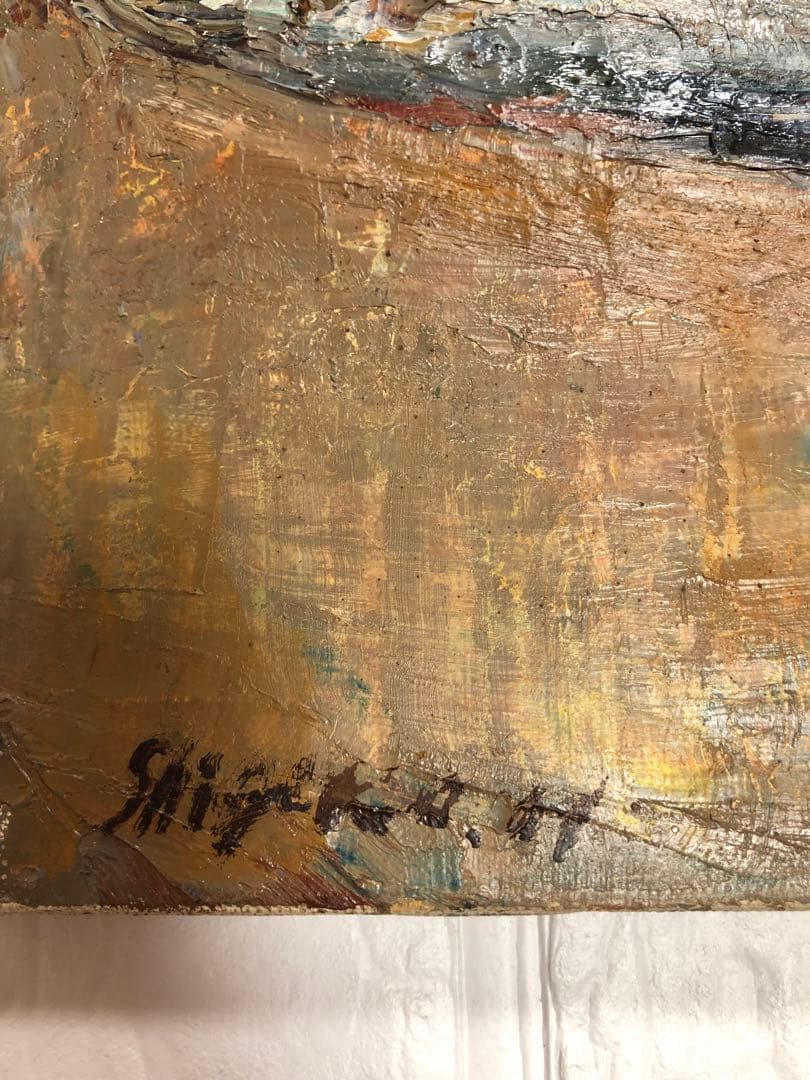 油絵（秋刀魚）さんま　Ｆ4