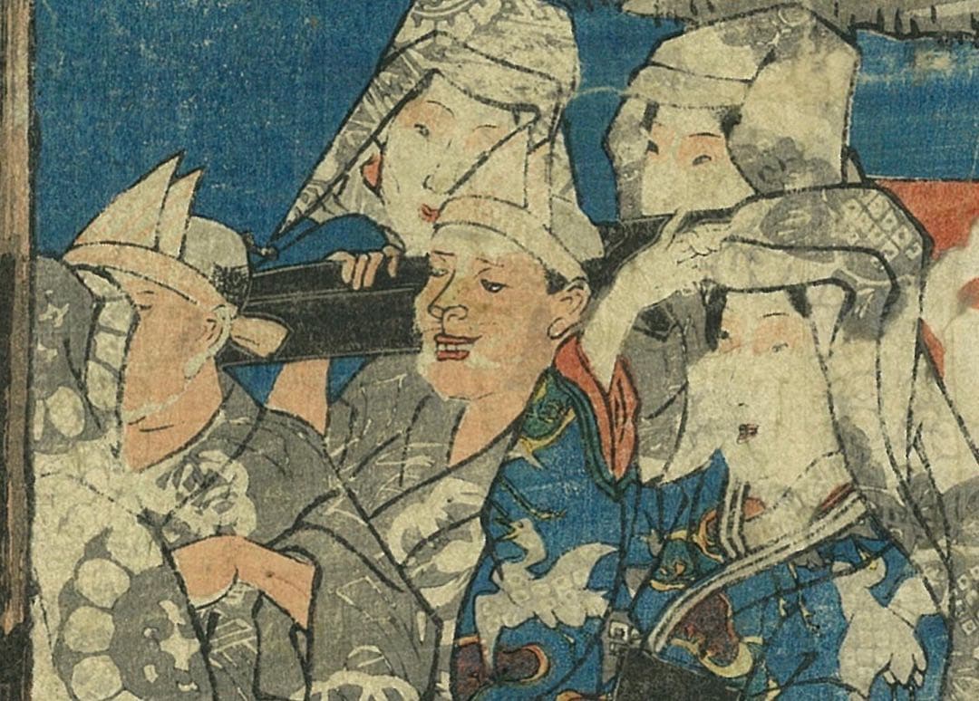 I*7様 狐の嫁入図　画:歌川国芳　1839-1842頃　浮世絵