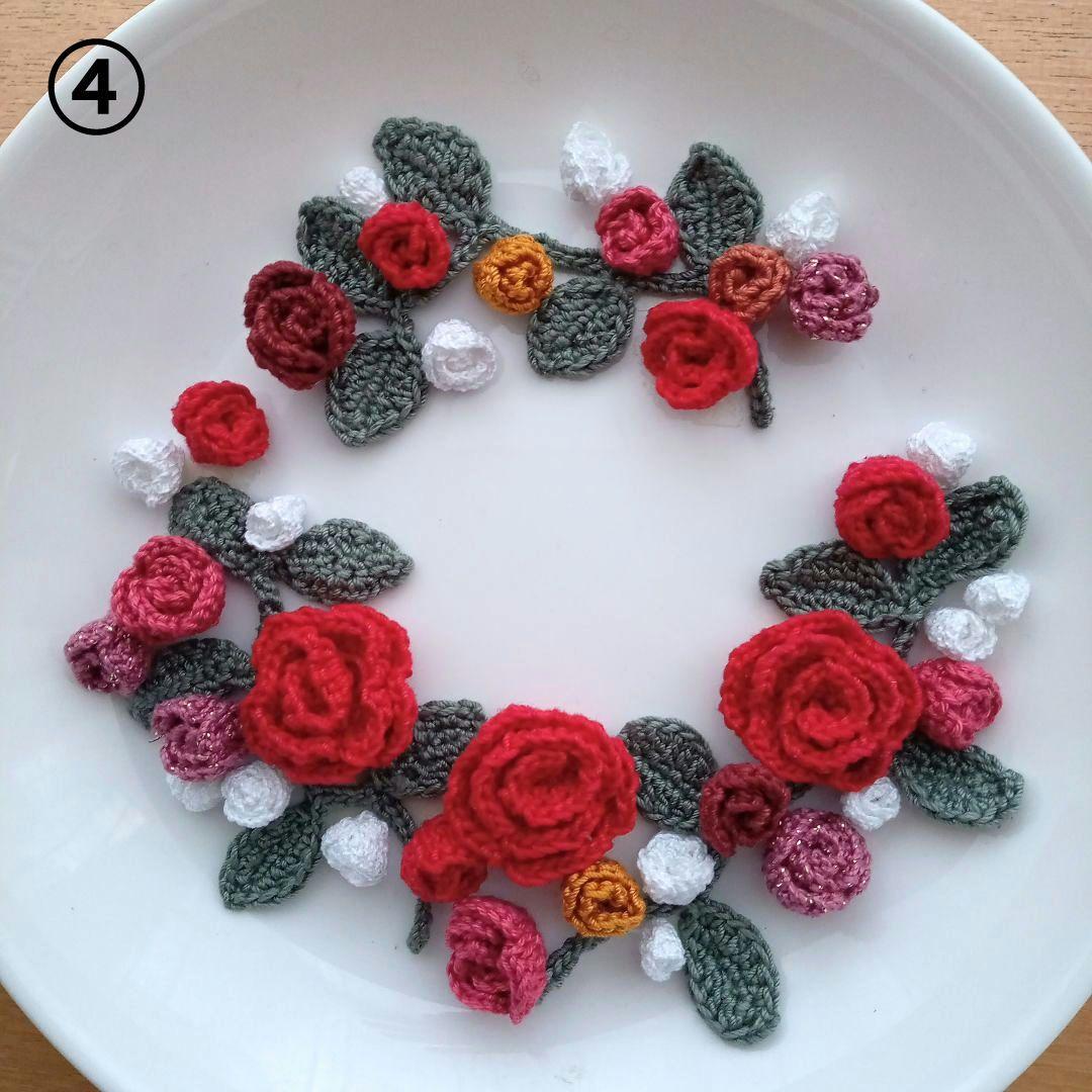 tulip ✻新色先行販売✻ かぎ針編みの花 立体 お花モチーフ 花束