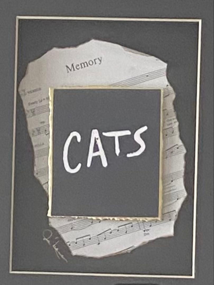 ☆Cats☆ NY ブロードウェイミュージカル　キャッツ　立体フレーム　レア品