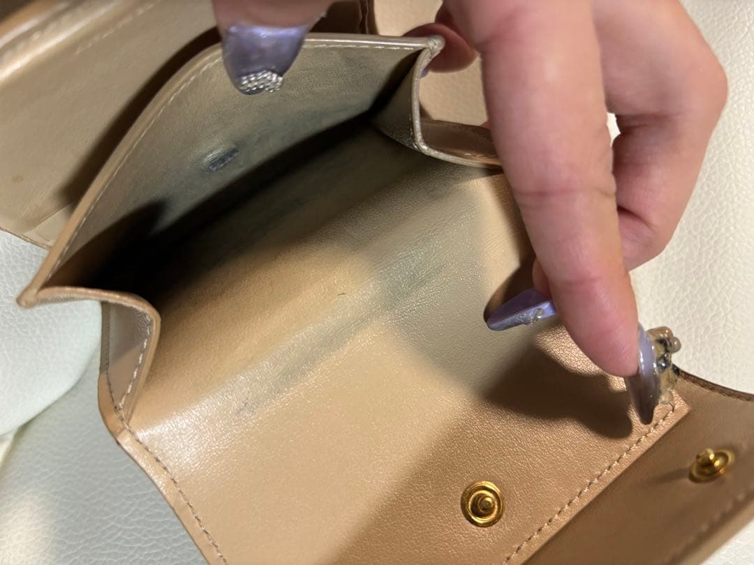 CELINE スモール トリフォールドウォレット ベージュ 三つ折り財布
