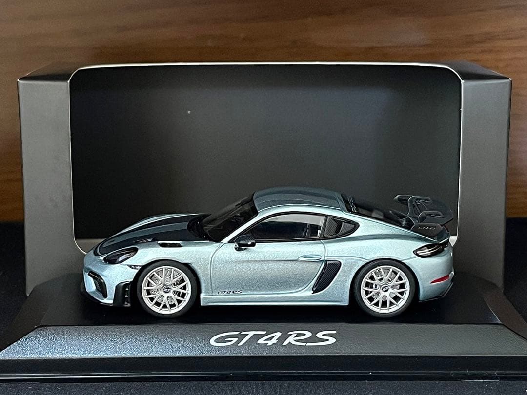 1/43 特注 ミニチャンプス ポルシェ 718 ケイマン GT4 RS ブルー