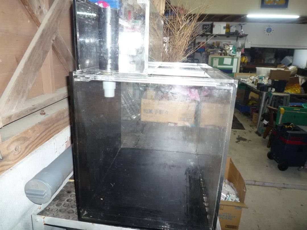 特注 60×45×H50cm オール10mm アクリル水槽 使用期間18ヶ月