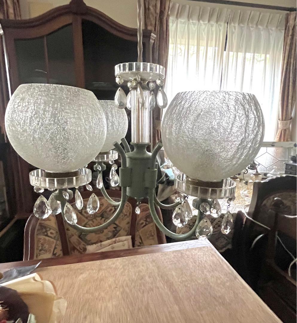 シャンデリア インテリア アンティーク 昭和レトロ ビンテージ 大正