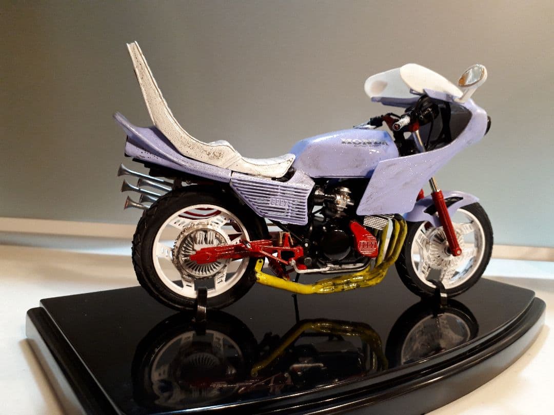CBX400F バイク プラモデル 完成品 暴走族 旧車會 俺のマシンヤラレ
