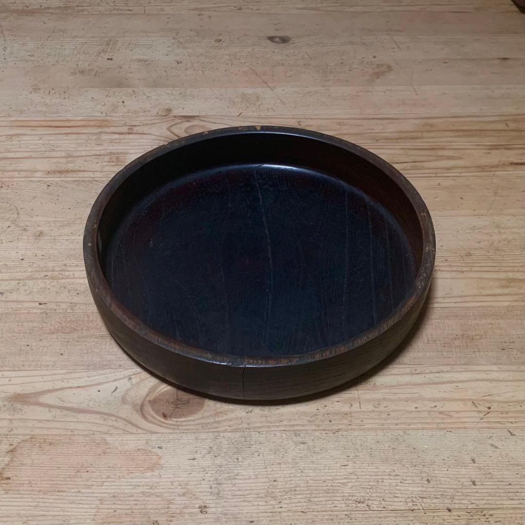 古い 小ぶり くりぬき盆 1 古道具 アンティーク