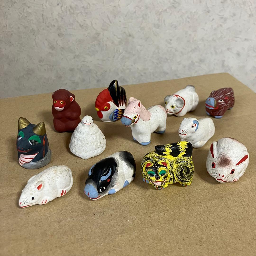 伏見人形 丹嘉 豆十二支 土人形 郷土玩具 京都 干支 - メルカリ