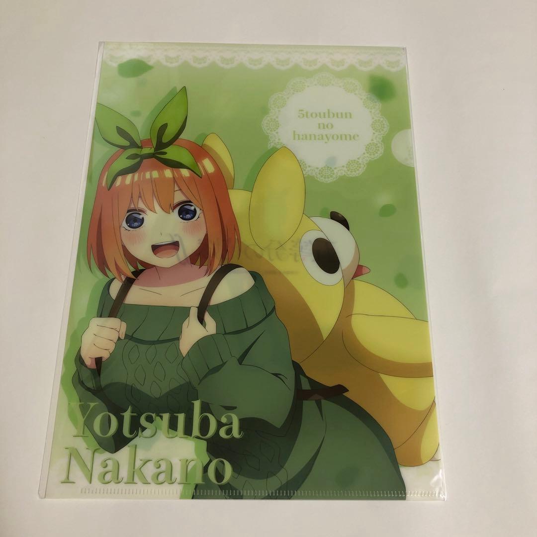 五等分の花嫁 一花 二乃 三玖 四葉 五月 クリアファイル TSUTAYA