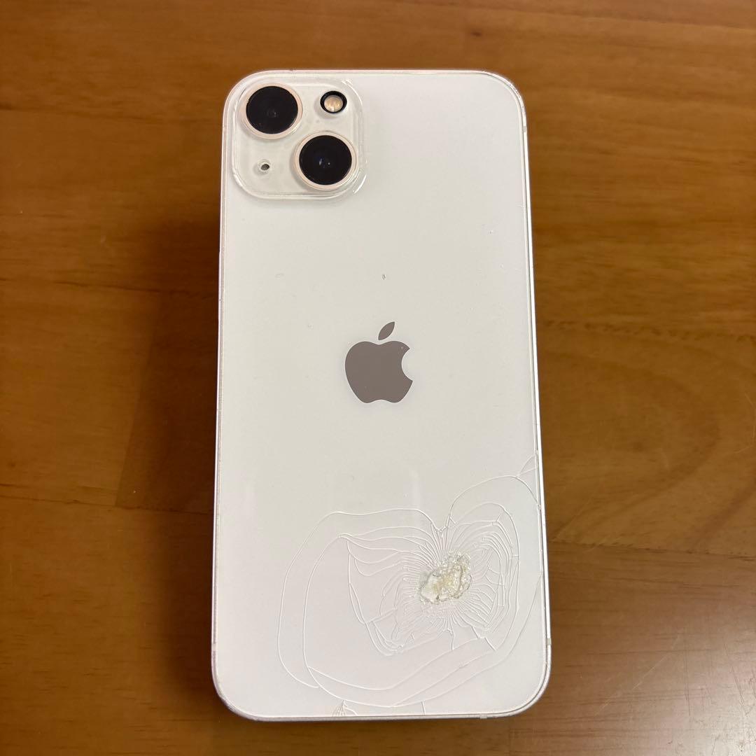 iphone13 ホワイト背面ガラス割れsimフリー