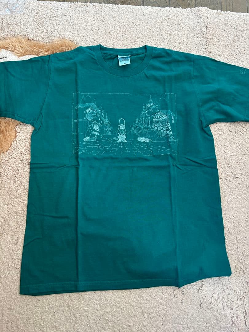 米津玄師 '14 帰りの会・続編犬と猫-T / GREEN Sサイズ Tシャツ