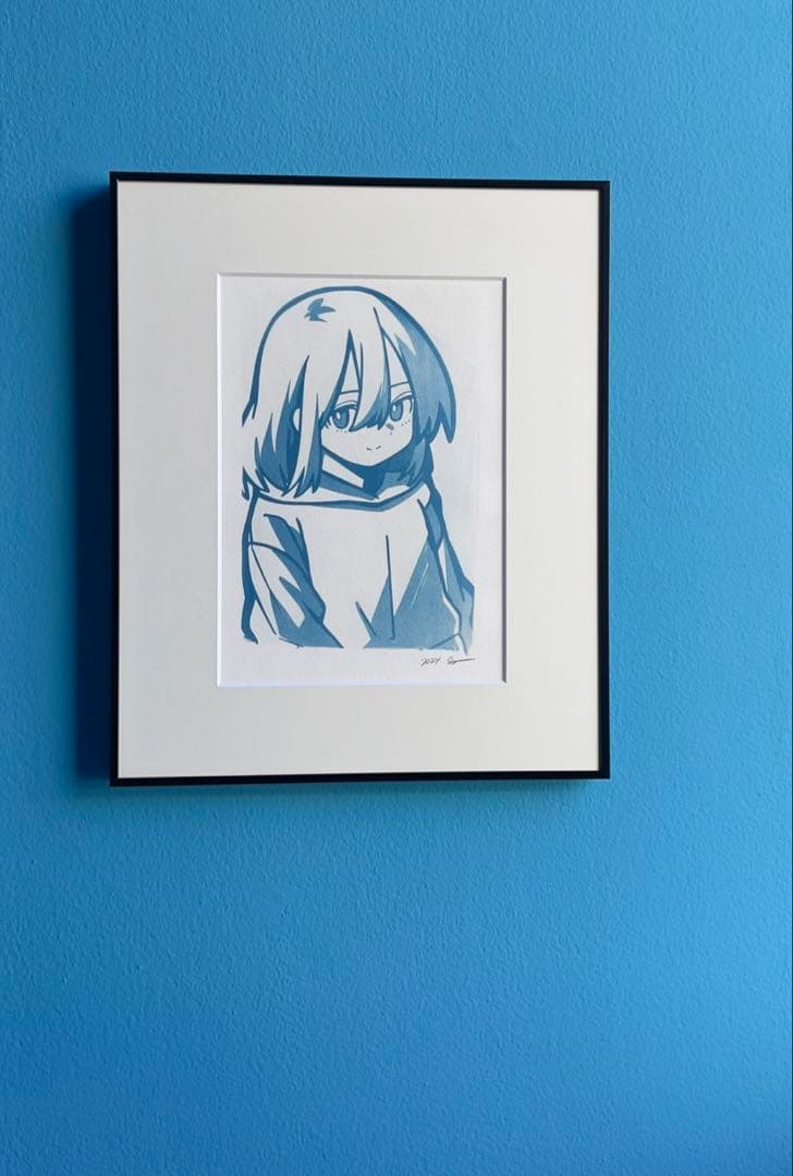 シゲマツ ED5 サイアノタイプ シルクスクリーン サイン 入り - メルカリ