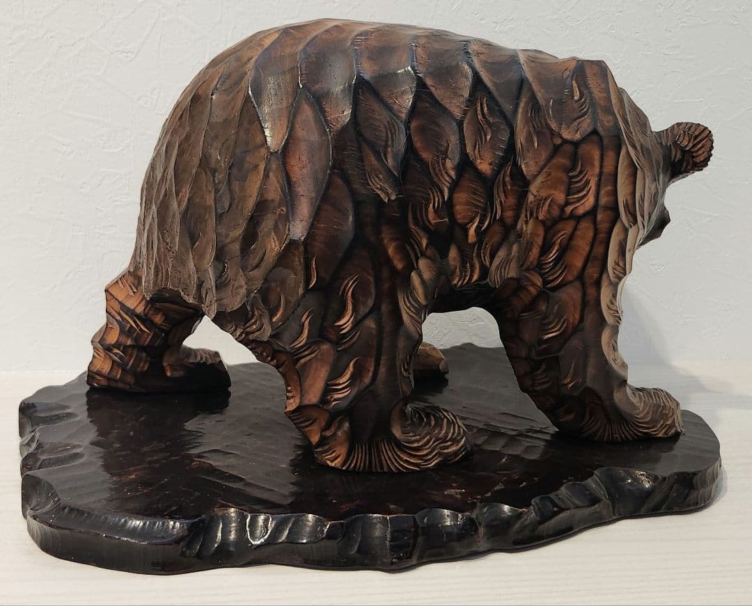 1971年物 登別 木彫り熊 昭和レトロ ヴィンテージ 珍品】木彫り熊・酒