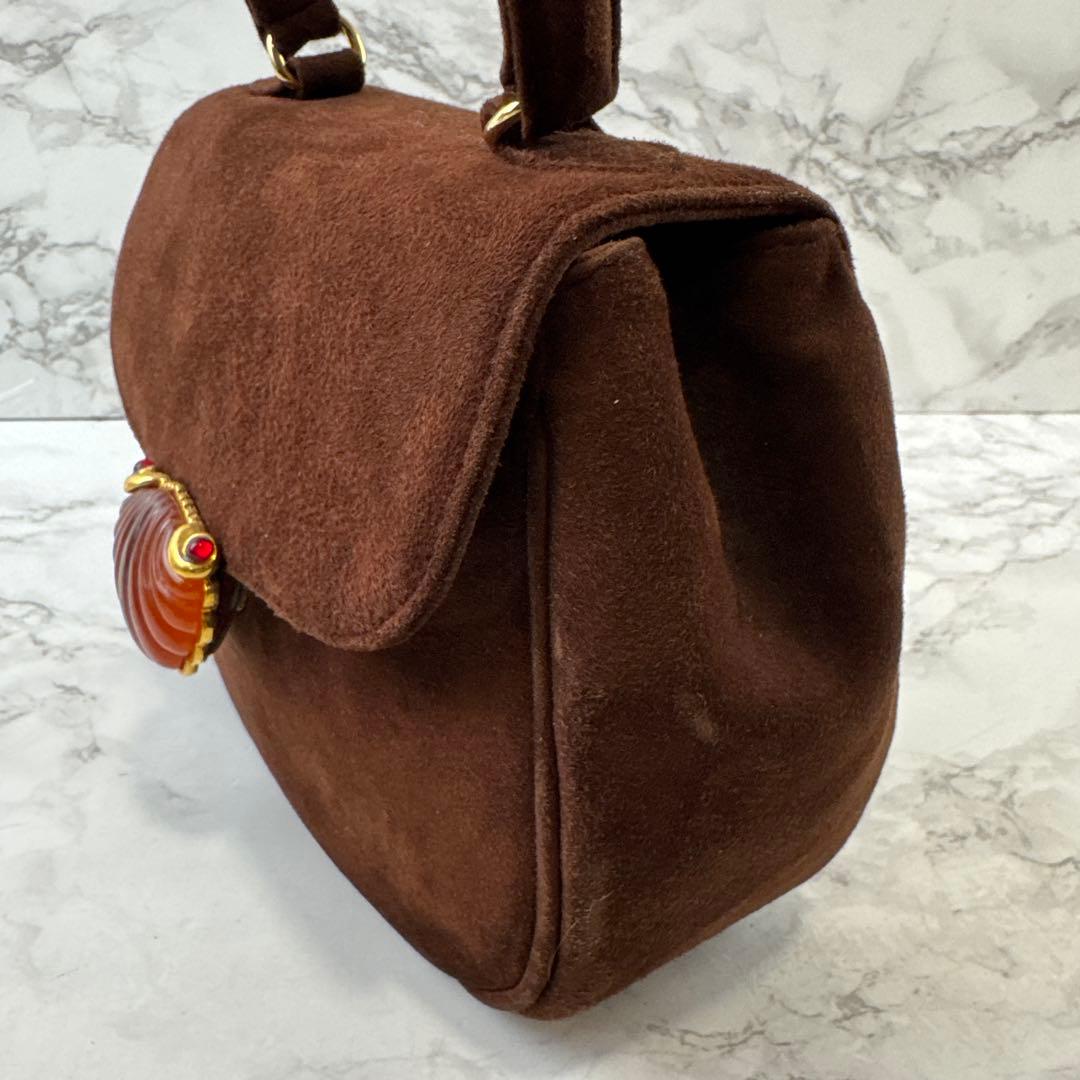 VALENTINO ヴァレンティノ イタリア製 本革 スエードレザーハンドバッグ