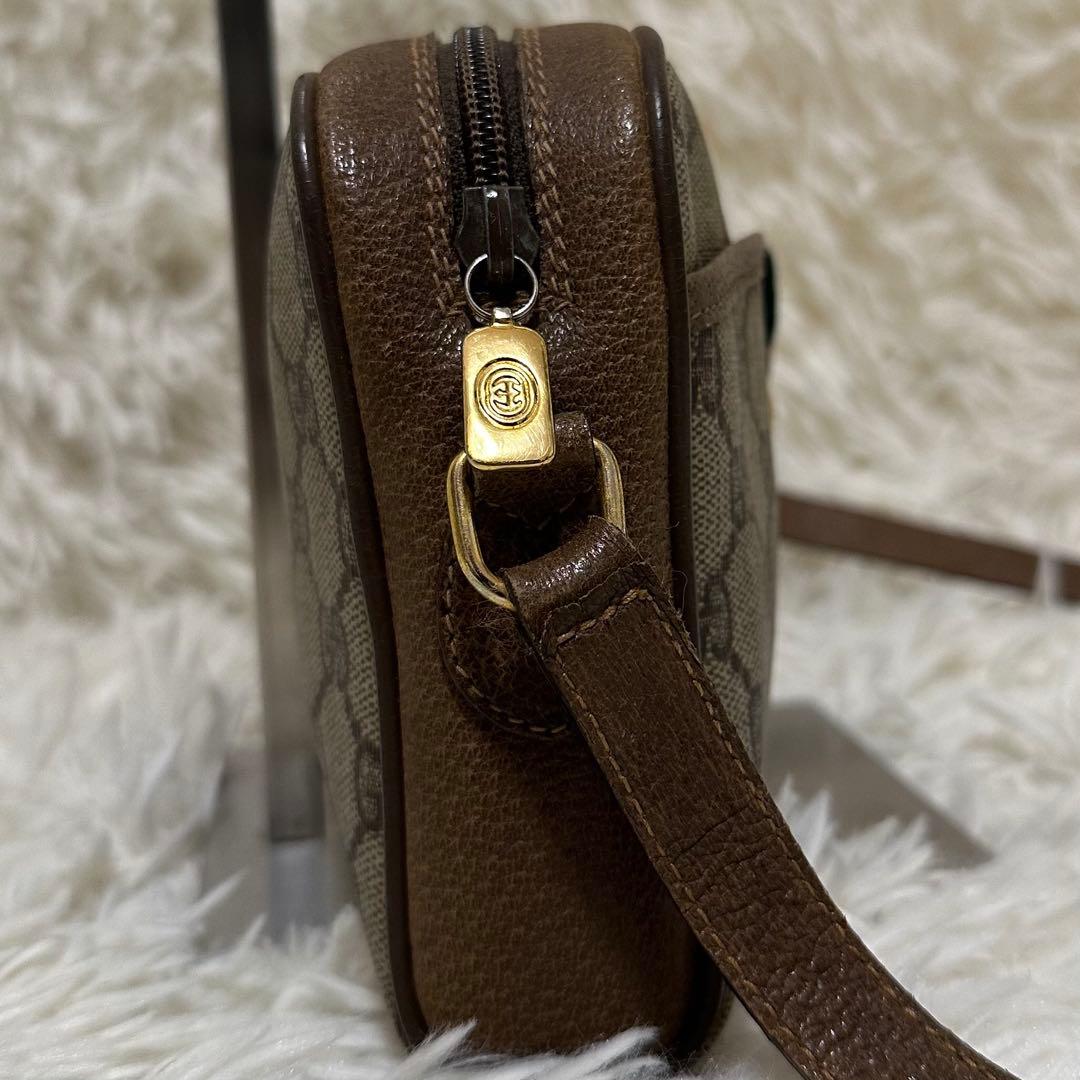 値下げ オールドグッチ GG 金具 レザー ショルダーバッグ シェリーライン