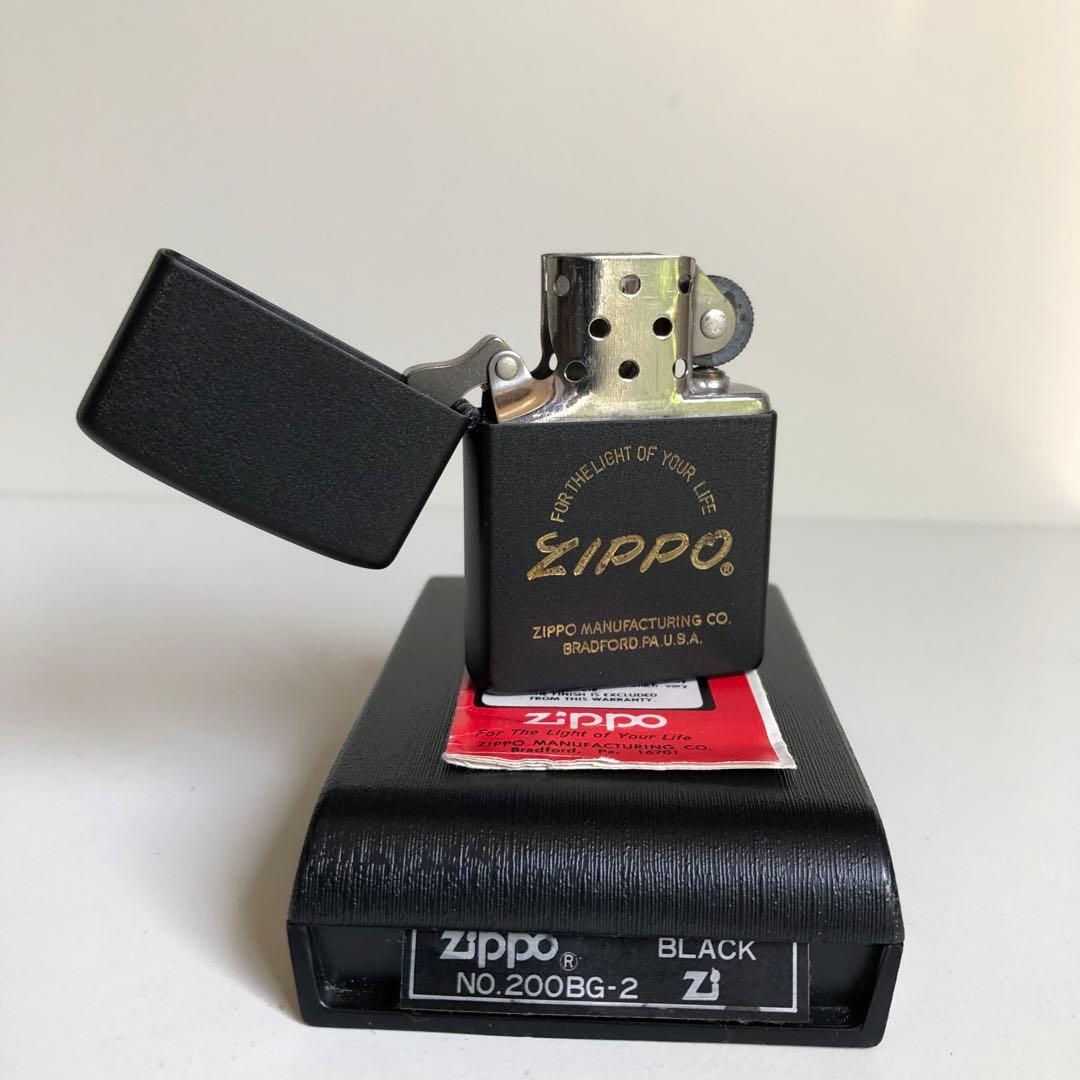 レア1982年製未使用ZIPPO イタリックロゴデザインZIPPO