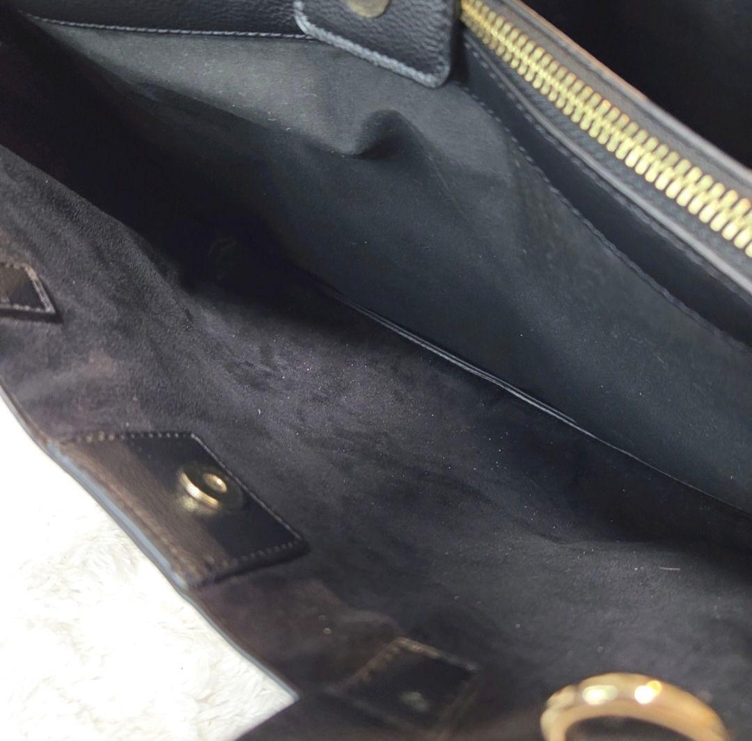  モノグラム2WAYサッチェルバッグ ブラック OS