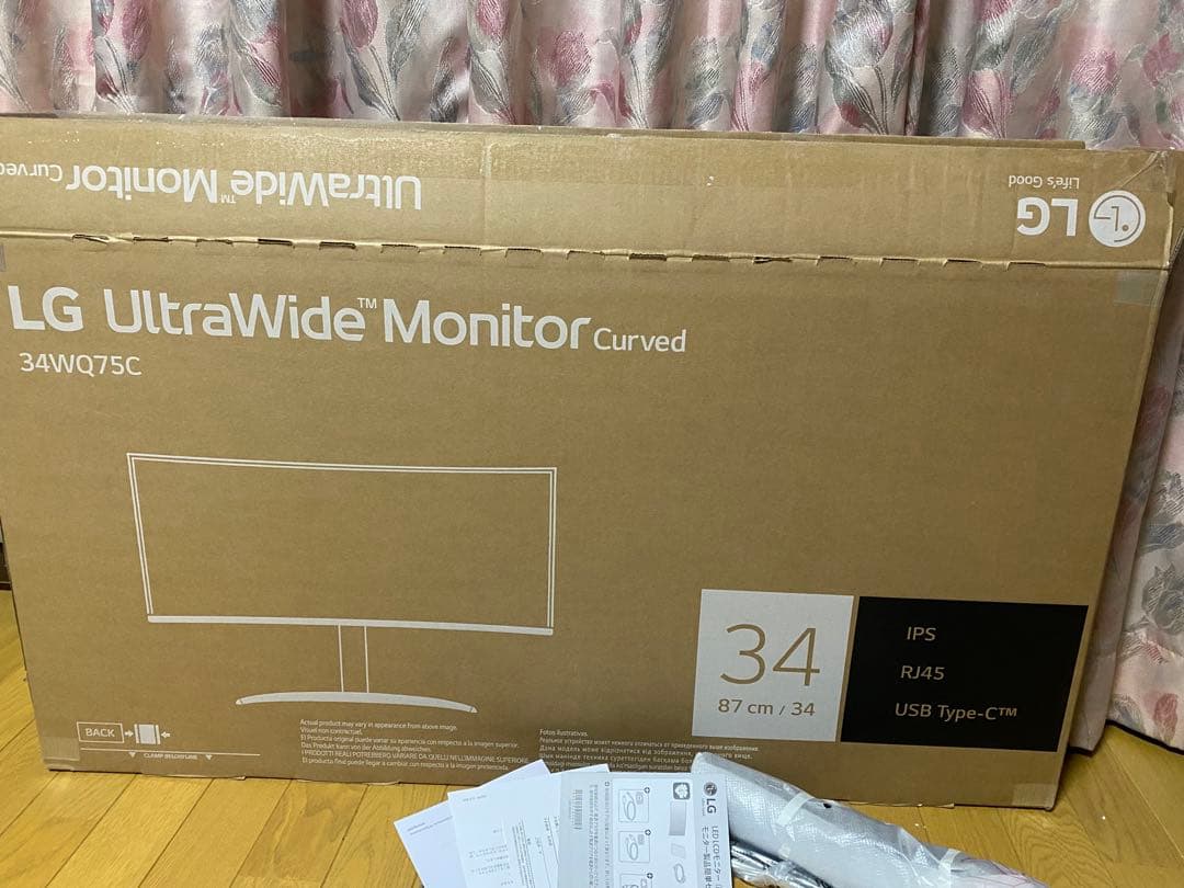LG UltraWide Monitor 34WQ75C 本体 34