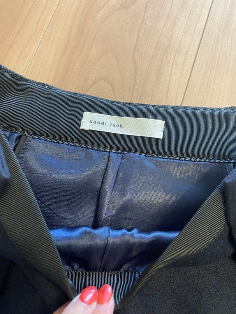 値下 美品 サカイラック メルトンショートパンツ 金ボタン