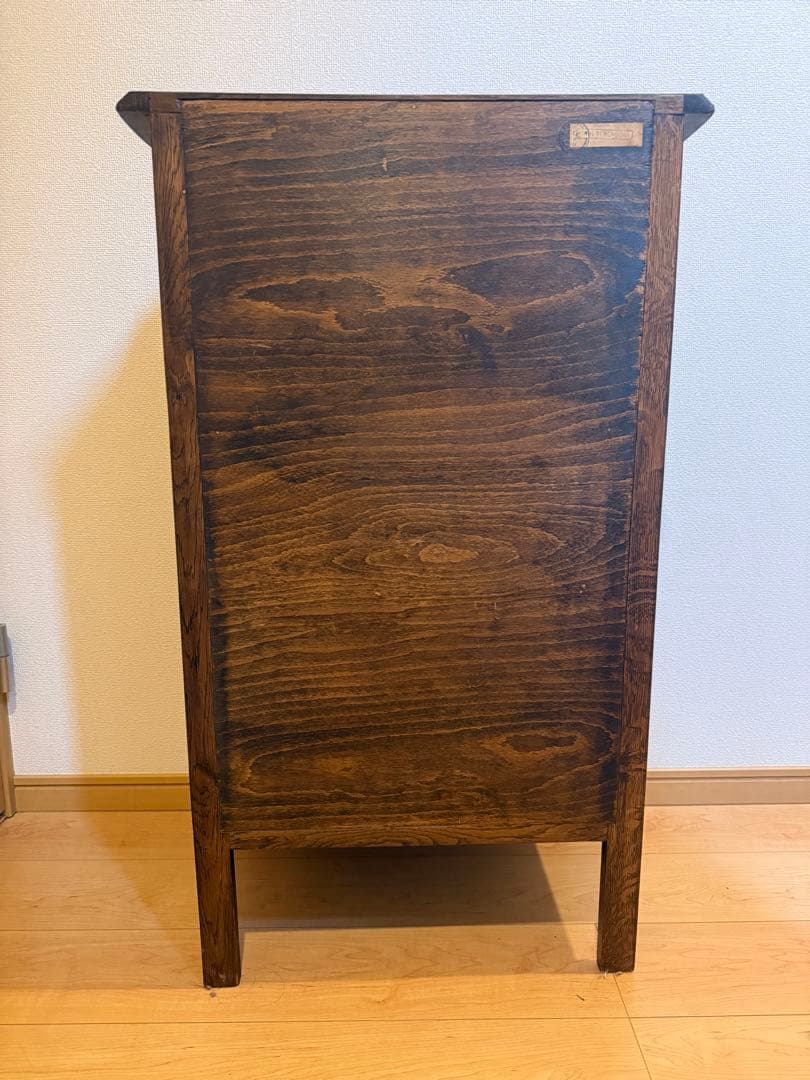 三越 ブルージュオーク材 サイドチェスト 電話台 ルーマニア