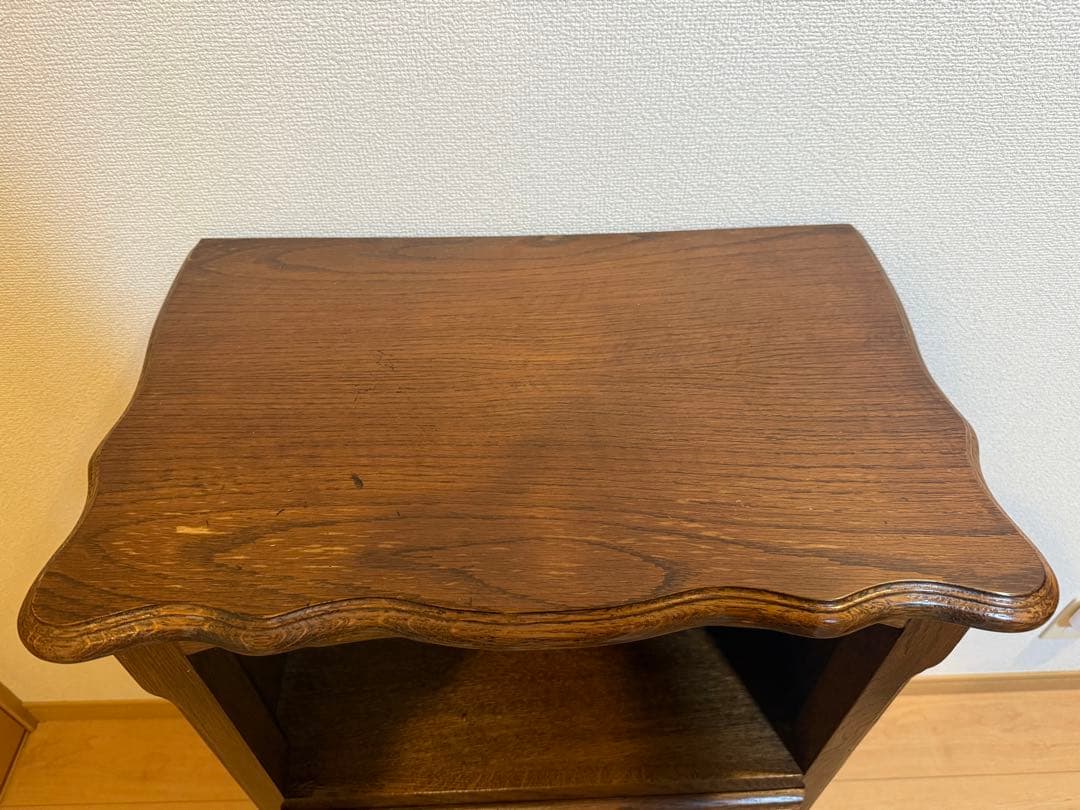 三越 ブルージュオーク材 サイドチェスト 電話台 ルーマニア