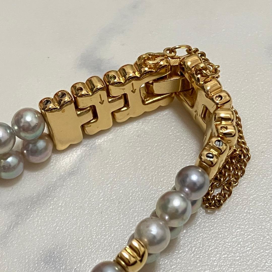 稼動品】CAMELLIA カメリア レディース パールウォッチ あこや真珠