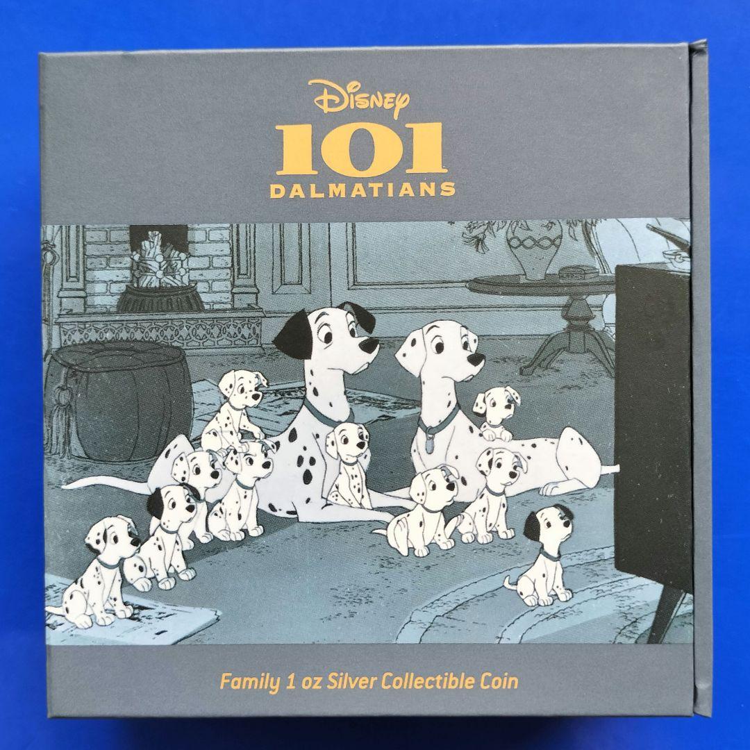 101匹わんちゃん「ファミリー」2ドルカラー銀貨（2022年ニウエ