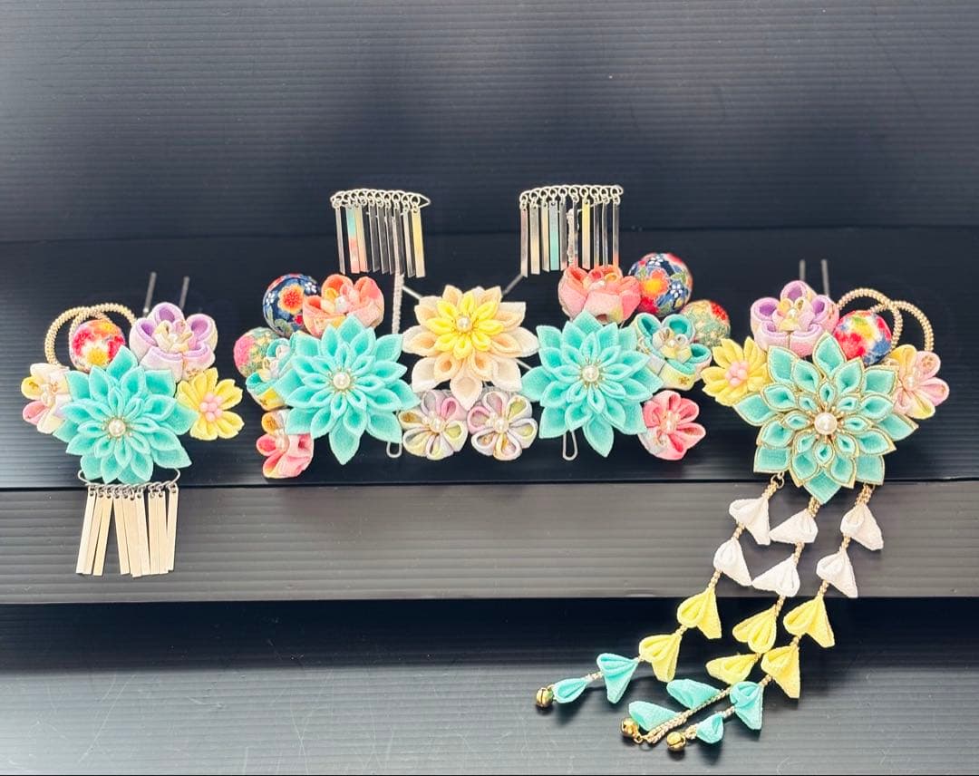 おにぎりさま専用 七五三髪飾りセット 7-36