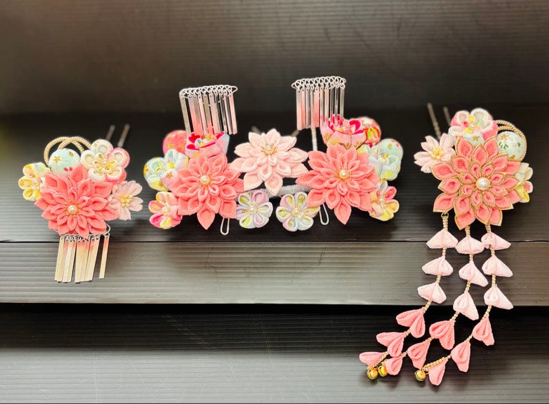 おにぎりさま専用 七五三髪飾りセット 7-36