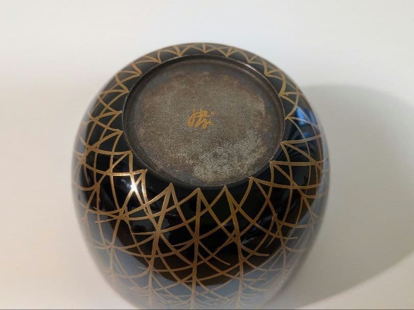 武蔵野蒔絵』清水博章作 清博 輪島塗 棗 茶道具 茶入 茶器 富士山 内銀溜