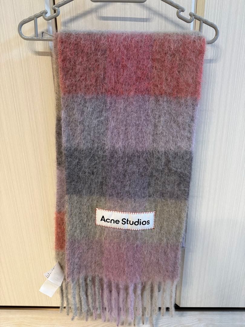 Acne Studios チェック柄マフラー 250x28cm - メルカリ