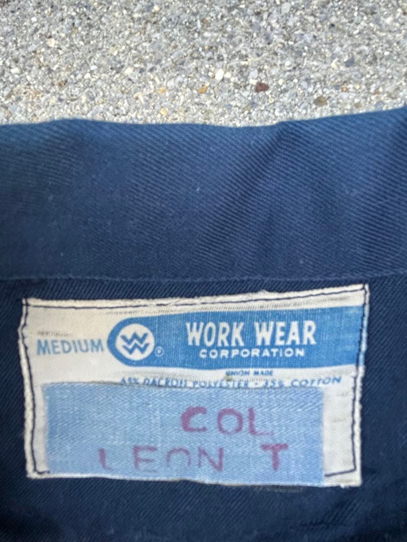 ワークジャケット　アメカジ　80s アメリカ製　企業系　短丈　ヴィンテージ