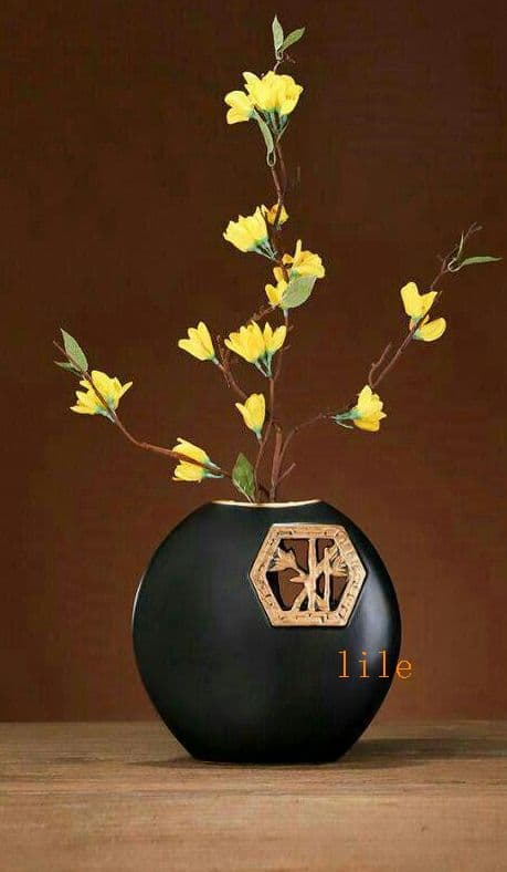 ヴィンテージクラフトフラワーアレンジメント花瓶装飾創造的な装飾品