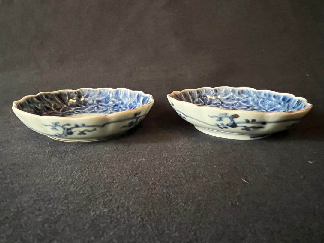 もう貴重！江戸中期 「成化年製」銘 小皿 2枚 天明6年頃比