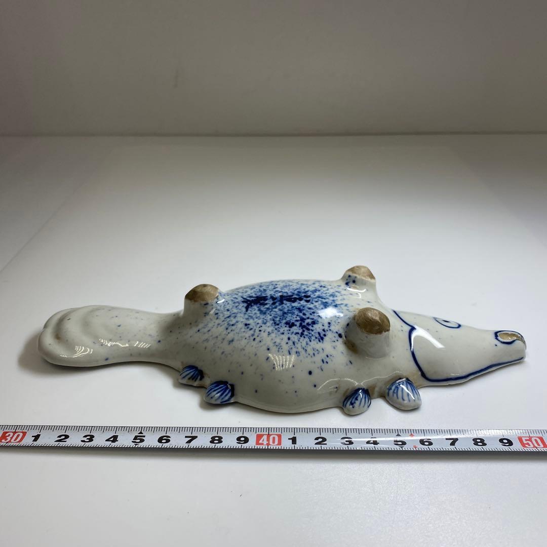 専用　高橋道八　魚型皿　箱付　長さ23.3㎝東Y7-0403☆1Fタサコサ