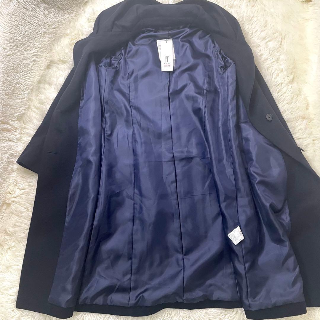 新品*Reflectリフレクトニュアンスネックアンゴラ羊毛コート尾州産日本製