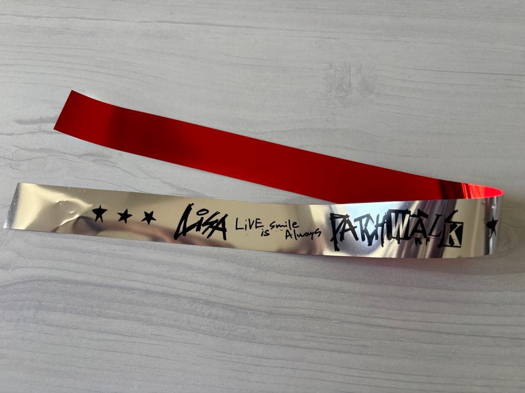 LiSA PATCH WALKガチャ レア リング 銀テ半分付き