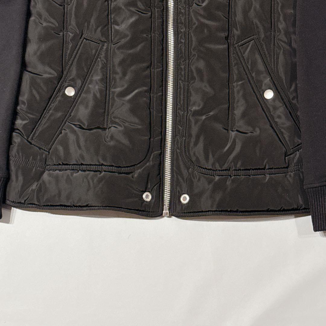 未使用級 DIESEL ディーゼル 異素材ZIPパーカー L ブラック