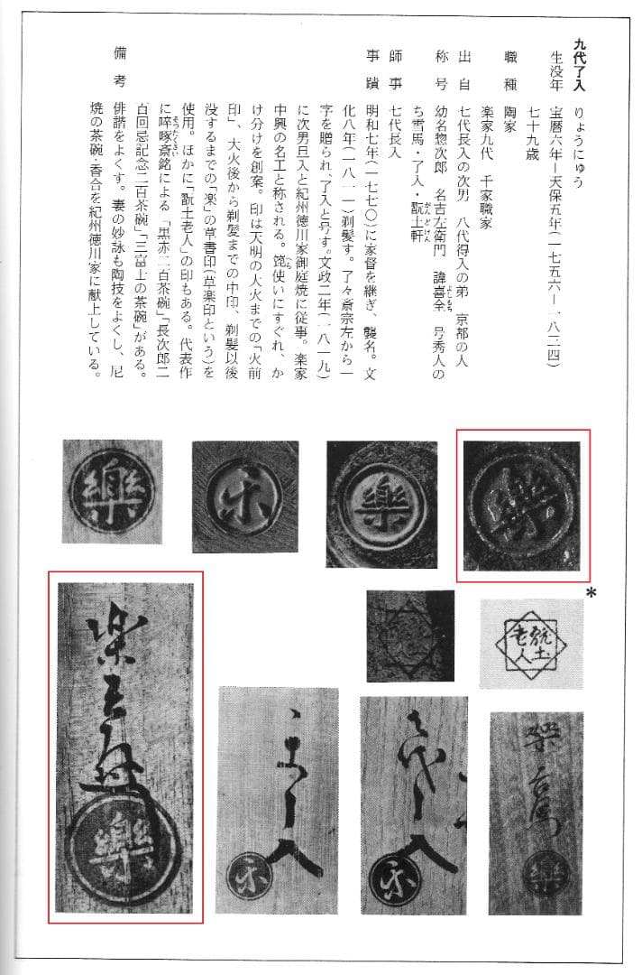 9代樂了入造『黒筒茶碗』銘：三番叟 藪内竹翠紹智御書付（共箱