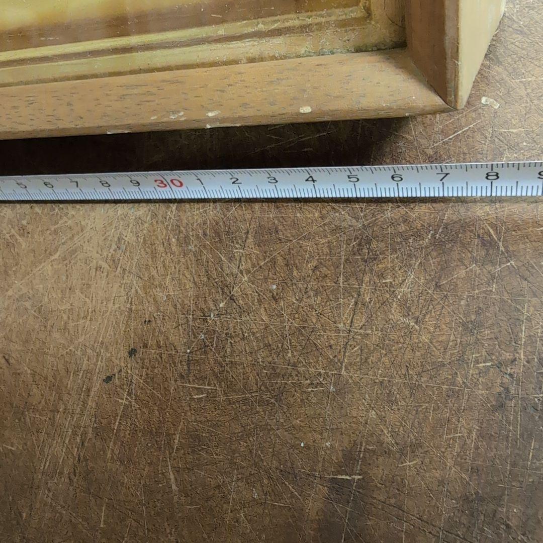 石永皓一郎　人形 金色フレーム 少女人形の肖像　新美術協会会員