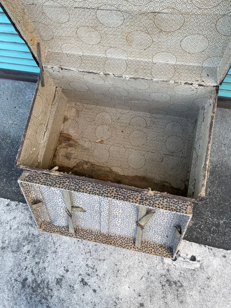 フランスアンティーク トランク テーブル 木箱 収納ボックス 宝箱