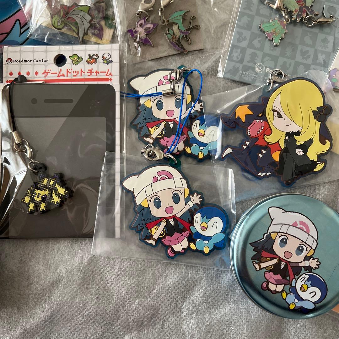 ポケットモンスターのグッズまとめて35点 メタルチャーム ラバーチャーム