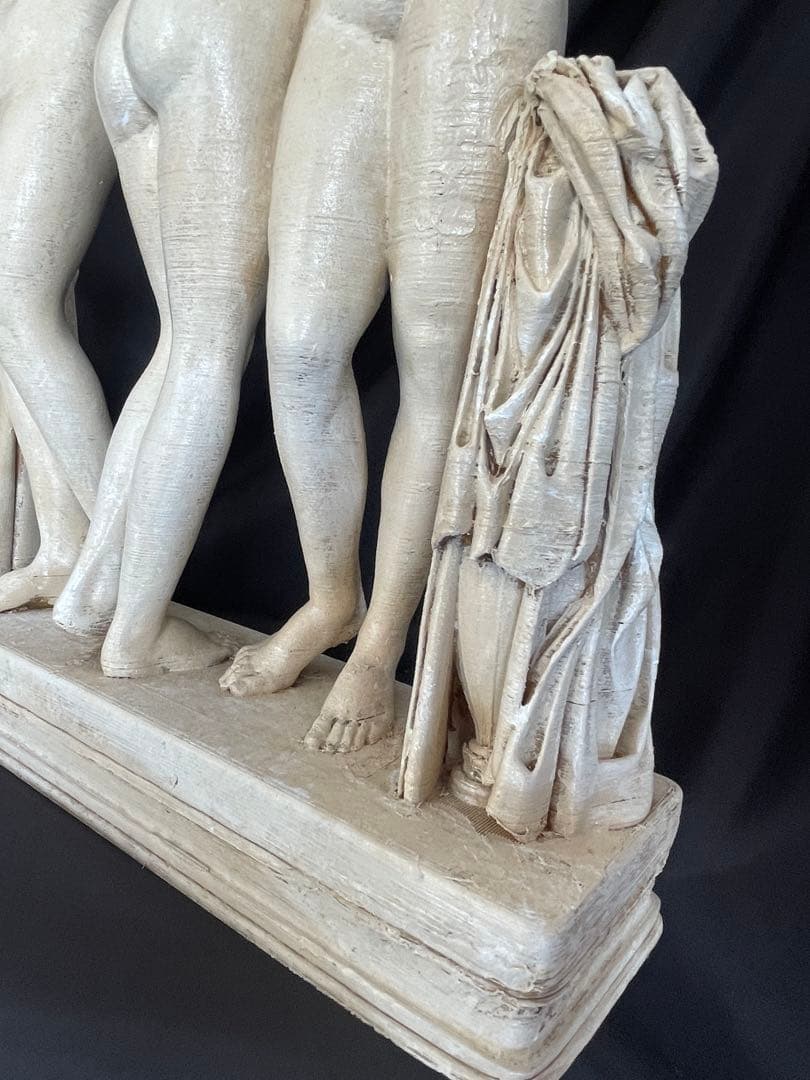 三美神 彫刻。西暦2世紀。高さ47 cm , レプリカ, ローマ神話 ローマ