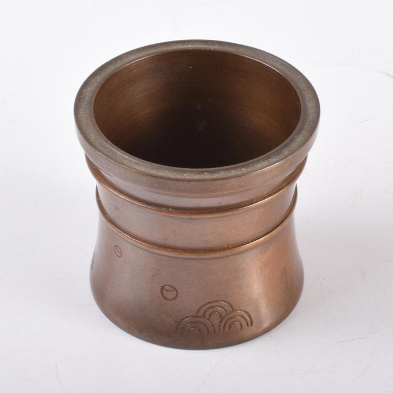 送料込【逢絢亭】茶道具 釜 風炉釜 四方釜 釜師 吉羽與兵衛 共箱入り